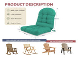 Adirondack Chair Cushion, Rocking Chair Cushion 44x19.4x4 inch, High Weather Resistant Tufted 82722782