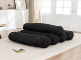 Adjustable Floor Sofa, Corduroy Lazy Sofa with Adjustable Straps for Versatile Configurations, W1170P365602