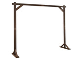 7.2ft Wooden Wedding Arch Dark Brown 88718701