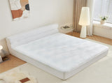 All in One King Mattress & Bed Frame, 15 Inch King Size Mattresses in a Box with Cool Fabric, W1359P364811