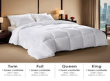 2-Pack Large White Plaid Duvet Inserts. Soft and comfortable with skin-friendly warmth. Suitable for 75911260