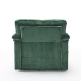33 Inch Oversized Swivel Corduroy Lounge Chair - Plush Cushioned Armchair for Living Room, Bedroom, W1829P265011