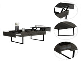 Westover Rectangle Lift Top Coffee Table Carbon Espresso and Onyx B06280167