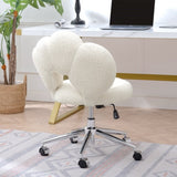 360&degSwivel Height Adjustable,Swivel Chair,Teddy fabric,home office chair W680P143486