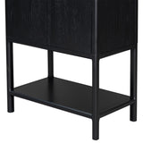 U_STYLE Sophisticated Oak Veneer Cabinet with multiple storage functions,Suitable for N711P210122B