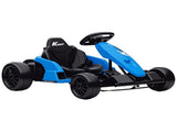 Blue 24V Electric Go-Kart for Kids with Dual 150W Motors Adjustable Seat 11.2mph High Speed Slow 25663223