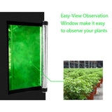 LY-60*60*120cm Home Use Dismountable Hydroponic Plant Growing Tent with Window Green & Black 34597923