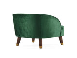 Upholstered Barrel Accent Chair With Wooden Legs N768P175907E