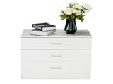 Modern Simple 3-Drawer Dresser White 80193999