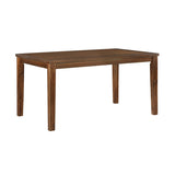 Transitional Styling 7-Piece Pack Dinette Set Cherry Finish Dining Table and 6x Side Chairs Textured B011119345
