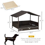 ZNTS Dog Bed/ Dog House / Rattan Pet Sofa （Prohibited by WalMart） 93445240