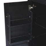Kitchen Cart with Rubber wood Drop-Leaf Countertop ,Cabinet door internal storage racks,Kitchen WF298028AAB
