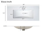 30" Black Bathroom Vanity Single Sink, Combo Cabinet Undermount Sink, Bathroom Storage Cabinet WF324043AAB