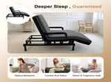 Electric Lift Bed for Seniors - Wired Remote Control with One-Touch Backrest Lift & Leg Lowering, 71117755