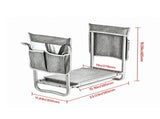 Garden Kneeler & Seat with 11" Wide Pad, Folding Heavy-Duty Garden Stool with 2 Tool Bags, Non-Slip 46171340