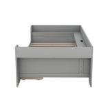 Twin Size Daybed with Shelves, Drawers and Built-In Charging Station, Gray WF306024AAE