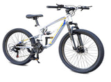 A2670 26 Inch Mountain Bike with 21-Speeds & Full Suspension Steel Frame, Alloy Rims, Disc Brakes W1856P471614
