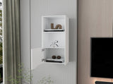 White Wall Cabinet with One Door B062P252131