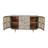 57x16x33" Tv Console With Cane Doors W2078P179493