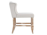 26.78'' seat height Vienna Contemporary Fabric Tufted Wingback Counter Stools, Set of 2, Beige N780P416105B