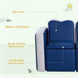 Kids 2-in-1 Sofa Sets-Blue 06898304