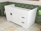 42 Inch Modern Bathroom Vanity with 2 Drawers, Vertical Grain MDF Cabinet with Soft-Close Doors and W509P493622