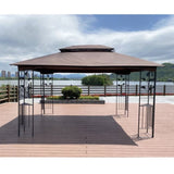 13x10 Outdoor Patio Gazebo Canopy Tent With Ventilated Double Roof And Mosquito net W41942173