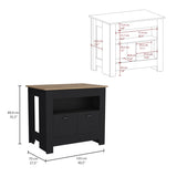 Arlet Kitchen Island Two Door Cabinet and Shelf B070P173165