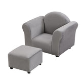 Kids Chair, Kids Upholstered Couch with ottoman W2297P264486