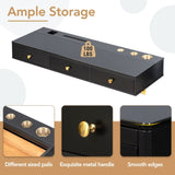 GO 47" Floating Shelf with Drawer, Multi-Purpose Wall-Mounted Vanity, Mounted Desk, Floating WF316977AAB