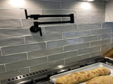 Pot Filler Faucet Wall Mount,Commercial Kitchen Faucet Folding Stretchable with Double Joint Swing 00291478