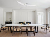 52 Inch Flush Mount Ceiling Fan Without Light, DC Motor, 6Speed & 3 Timers, Remote Control, ABS & W3816P585730