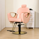 ZNTS 360&deg; Swivel Reclining Salon Barber Chair with Heavy Duty Hydraulic Pump for Hair Stylists Home W676P187969