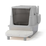 Stainless Steel Cat Litter Box, Covered Extra Large Cat Litter Box Enclosure, Metal Kitty Litter 61071037