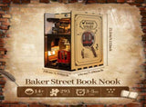 3d wooden puzzle for adults Baker Street book nook with lights model kit dollhouse DIY miniature 72104292