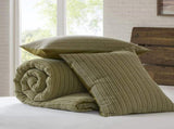 3PCS Full/Queen Waffle Washed Comforter Set B035P341104