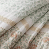 9 Piece Cotton Percale Comforter Set Coral Queen B03596894