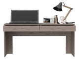 Meridian 2-Drawer Writing Desk Light Gray B062111627