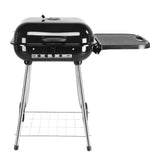 ZNTS 28" Portable Charcoal Grill with Wheels and Foldable Side Shelf, Large BBQ Smoker with Adjustable 33449363