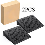 ZNTS 2pcs Car Ramps,Non-Slip Portable Ramps for Wheelchairs,Rise Channel Doorway Ramp Threshold Ramps for 85475968