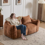 Giant Bean Bag Couch for Adults, Ultra Soft Fluffy Loveseat Bean Bag Sofa, Oversized Chase Lounge 88086941