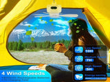 2 In 1 Portable Camping Fan with LED Lantern 8000mAh Battery Powered Tent Fan with Carabiner Digital 22253293