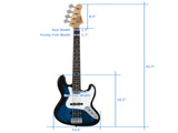 Electric GJazz Bass Guitar Cord Wrench Tool Blue 03042915