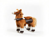 Kids Riding Pony Ride on Horse Toy for Outdoor Activity, Wheels & Neighing Sounds 3-5 Years 65942750