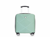 4-piece ABS lightweight suitcase, 14 inch makeup box, aircraft wheels OLIVE GREEN W284P149259