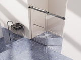 For 56-60 inches * 76 inches Frameless Double Sliding Shower Door in Matte Black , 3/8 inches W1552P239509