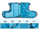 22 Inch Ride-on Suitcase for Kids & Teens, Toddler Travel Luggage with Seat, Spinner Wheels, Safety 00104329