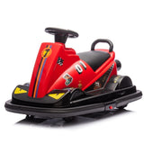12V Kids Ride On Motor Bumper Car,integrating system,Rotate 360 degrees in place,Collision triggers W1396P178740