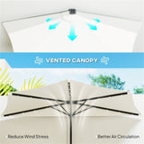 Half Umbrella Outdoor Patio 77907027
