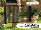 Durable Metal Dog Playpen for Indoor and Outdoor Use with Foldable Panels and Handle-Lock Door 84059998